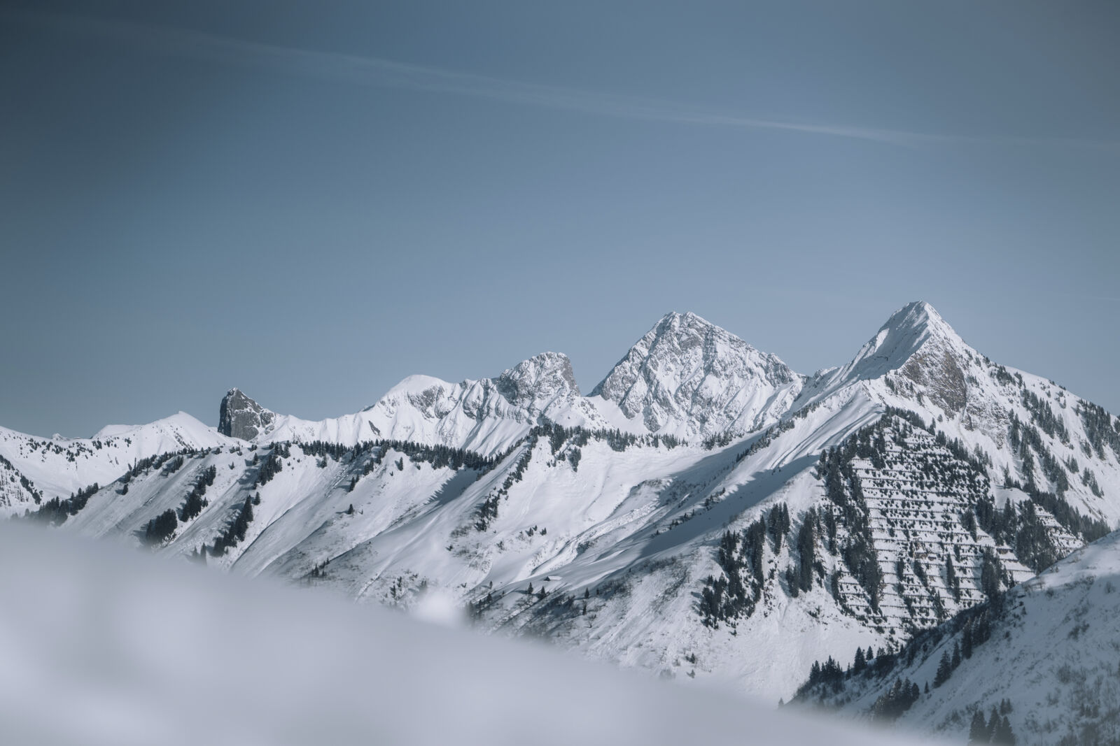 Bergpanorama von Damüls aus gesehen © Lukas Holland - Damüls Faschina Tourismus